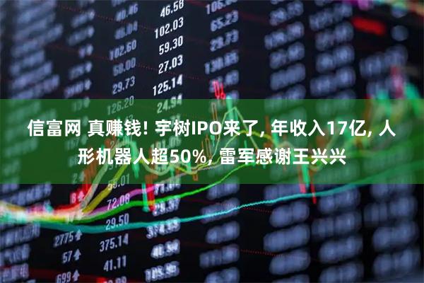 信富网 真赚钱! 宇树IPO来了, 年收入17亿, 人形机器人超50%, 雷军感谢王兴兴