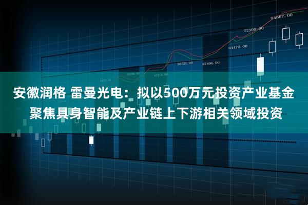安徽润格 雷曼光电：拟以500万元投资产业基金 聚焦具身智能及产业链上下游相关领域投资
