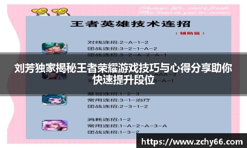 刘芳独家揭秘王者荣耀游戏技巧与心得分享助你快速提升段位