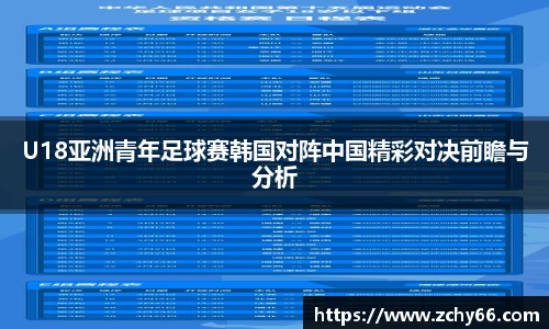 U18亚洲青年足球赛韩国对阵中国精彩对决前瞻与分析