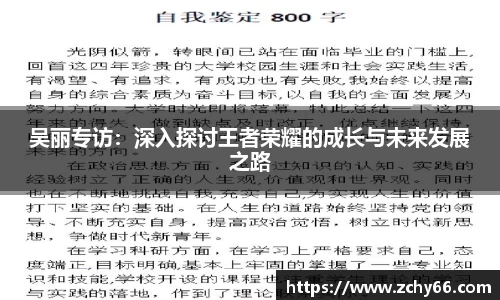 吴丽专访：深入探讨王者荣耀的成长与未来发展之路